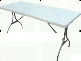 OUTDOOR 6' FOLDING TABLE(FOLDS IN HALF)