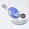 SMOKY QUARTZ AND NAVY SODALITE PENDANT