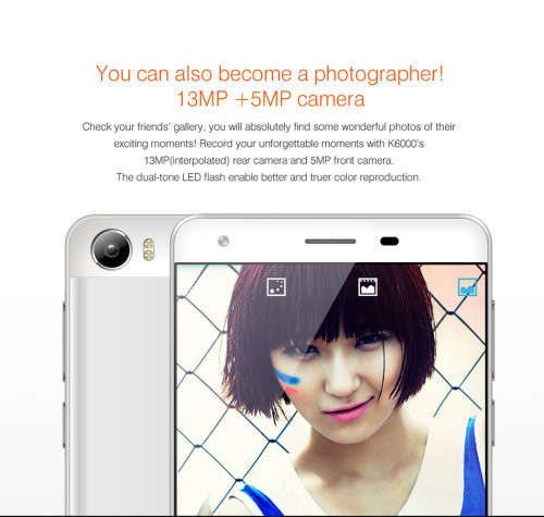 Original OUKITEL K6000 4G Android 5.1 Smartphone 5.5 inch 2GB 16GB 8.0MP MTK6735 6000mAh Quad Core