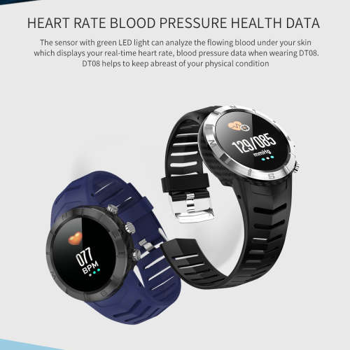 DT08 Round Touch Screen Sport SmartWatch-Silver
