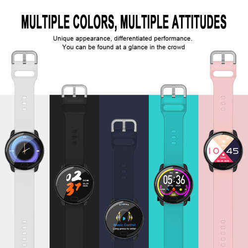 K9 Waterproof Pressure Health Sleep Smart watch -Pink Steel