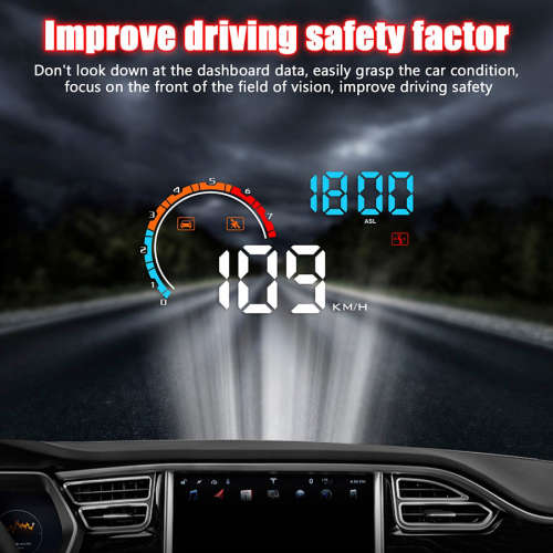 D2500 Car HUD Head Up Display - OBD2 + GPS