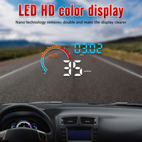 D2500 Car HUD Head Up Display - OBD2 + GPS