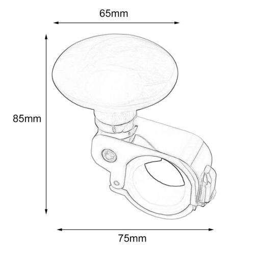 Universal Stylish Steering Wheel Metal-Assisted Ball