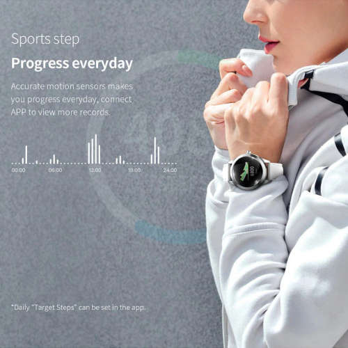 KW10 Waterproof Heart Rate Monitoring Bluetooth Smart Watch - Gold Steel