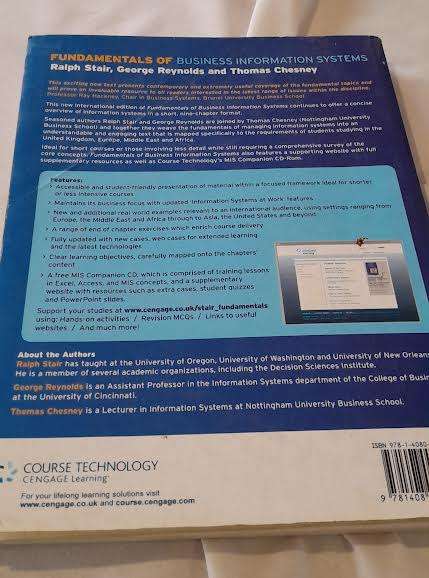Fundamentals of Business Information Systems