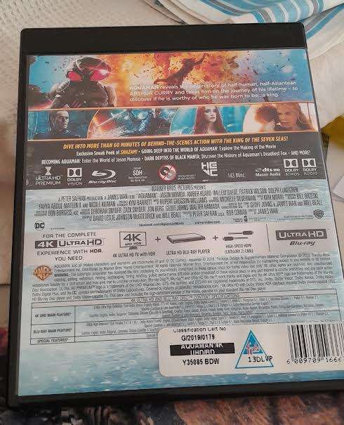 Aquaman 4K&Blu-Ray