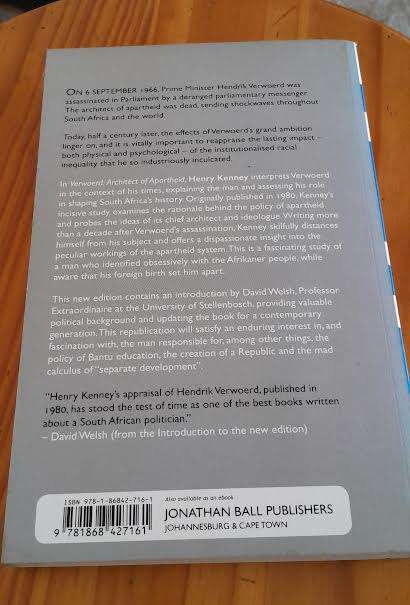 Verwoerd Architect of Apartheid-Henry Kenney