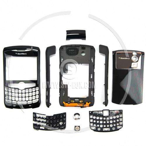 Blackberry OEM 8310 Curve Full Housing + Battery Cover + Trackball + Keypad - Silver