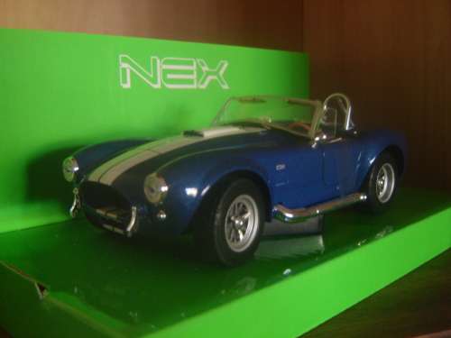 Shelby Cobra- :    A C Cobra  Roadster    Die Cast Model  Sc  1/24   WELLY  New  Box Gteed-In Stock