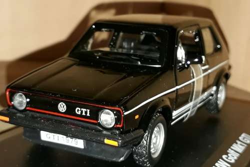 Golf  MK 1 GTI  Die Cast  Scale  1/32 in Display Case by BBurago-  In Stock Gteed