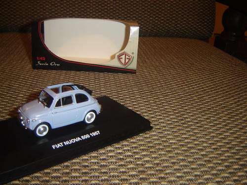 Special Listing Only for Fussbox  Rare & Lovely Fiat 500  1/43 by EG Serie Oro in D/play Case