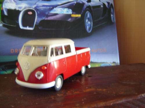 '72 VW Kombi Fleetline Double Cab  w Split Windscreen Die Cast  New D/Box WELLY Quantity Discoun