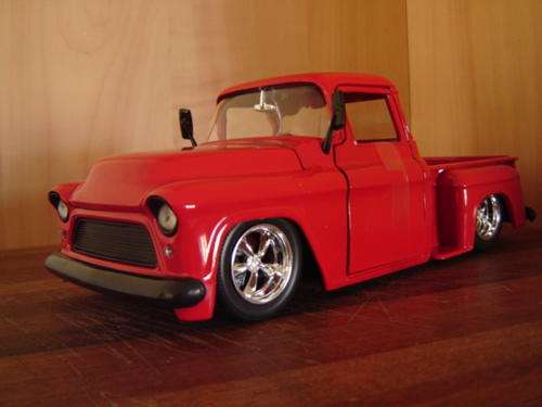 Stunning  ' 55 Chevrolet STEPSIDE  by Top Make BIG TIME JADA Sc 1/24 Garenteed