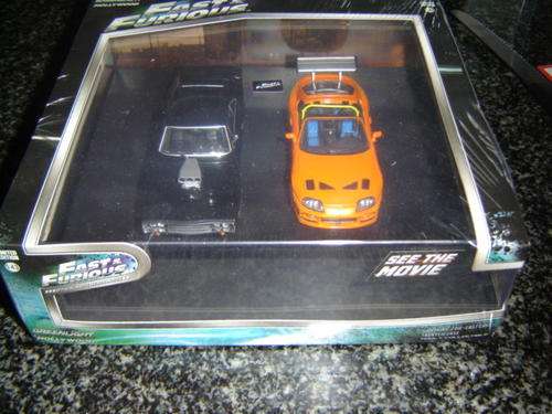 Set  o Fast & Furious Toyota Supra & Dodge Charger Die Cast Models  43  GREENLIGHT New -D-Gteed