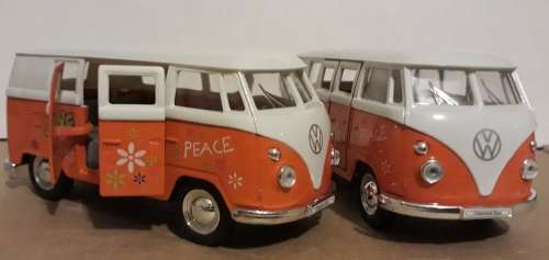 Green Promotion -VW Kombi - Flowers  Die Cast WELLY New in D/Box Gtee-