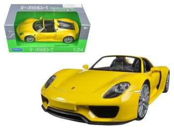 Porsche 918 Spider (Can change to  Coupe   D/Cast Model  Sc 1/24  WELLY  New D/Box  Gteed - In Stock