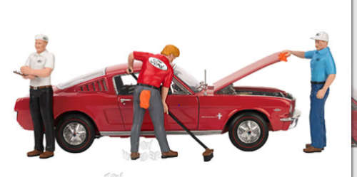 MotorHead  Set of 3 Ford Service Mechanics Figurines    1/18  -. Lots o Figurines avail..