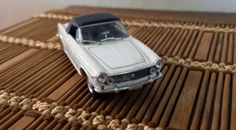Fiat 1600 S Cabrio  w Soft Top Die Cast  Scale  1/43  Top Make NOREV    - Quantity Discount