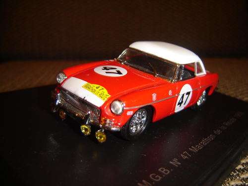 Eagle's Race-Scale 1/43 MGB No 47 Marathon de la Route 1966.Model is new & in Display Box.