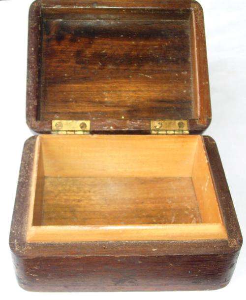 Vintage Jewellery box.                                         Solid wood.