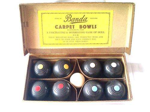 Banda Carpets Bowls.                                      Vintage Game,  Still in Box.