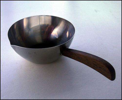 ADORABLE Pot to warm milk.
