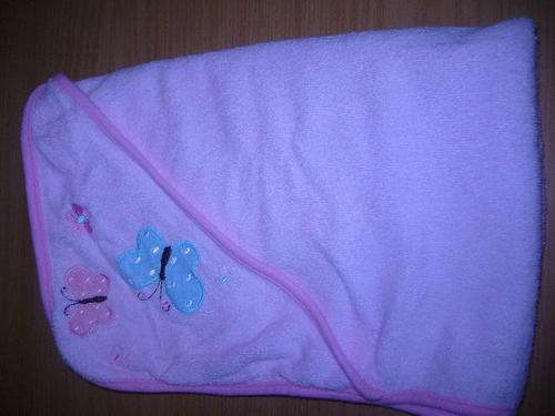PINK HOODED BABY TOWEL