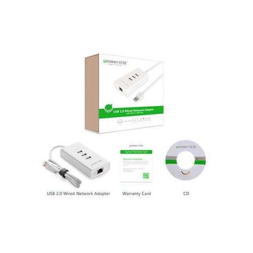 UGreen 3 Port USB HUB + Network Port