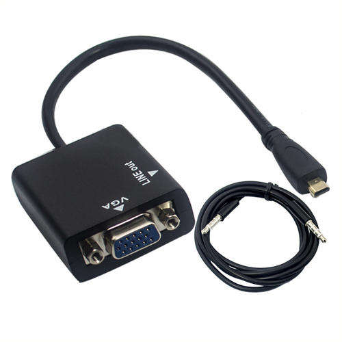 Micro HDMI to VGA + Audio Adapter
