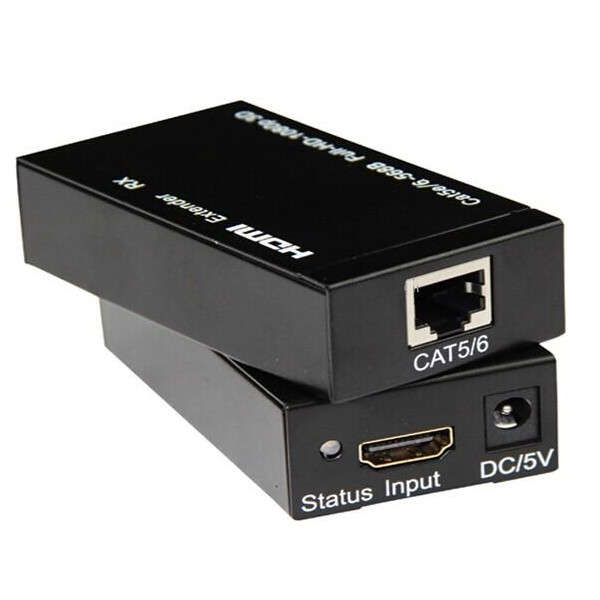 60m HDMI Extender over single CAT5e/Cat6 cable