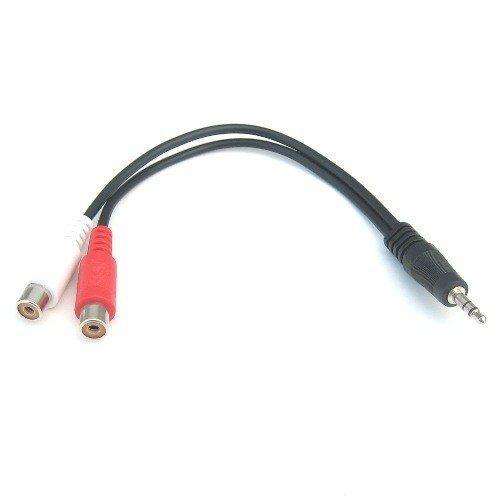 Female RCA to Stereo 3.5mm AUX