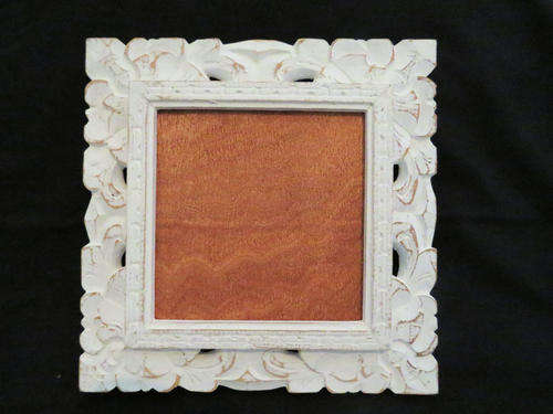 Stunning hand crafted white wash wood photo frame 24.5 x 24.5cm