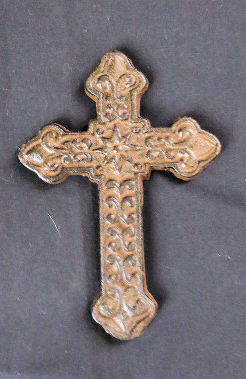 Genuine cast iron vintage looking wall cross