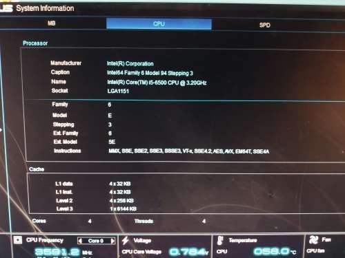 Asus prime h270-plus+ intel core i5 6500 + 16GB DDR4 ram