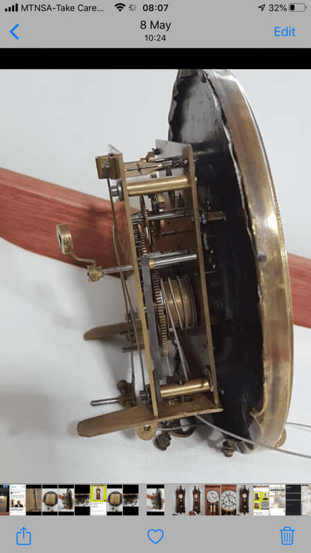 Victorian Mahogany Vienna Clock