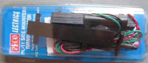 PECO N & HO SCALE - ELECTRIC SIDE MOUNT MOTOR FOR TURNOUTS (NEW CARDED)