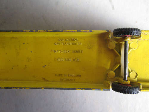 MATCHBOX KING SIZE K-8, GUY WARRIOR CAR TRANSPORTER - SEE ALL FOTOS