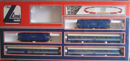 LIMA HO SCALE - SAR BLUE TRAIN SET (BOXED) - SEE FOTOS & DETAILS BELOW