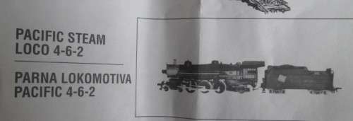 MEHANO HO SCALE - 4-6-2 STEAM LOCO & TENDER, MINT, LIKE NEW, BOXED