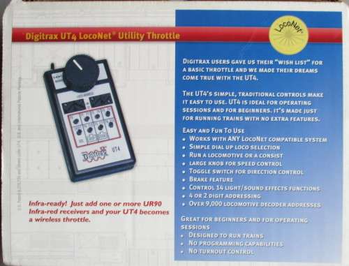 DIGITRAX - UT4 LOCONET UTILITY THROTTLE - BOXED