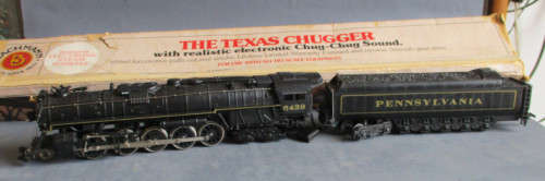 BACHMANN HO SCALE - 2-10-4 PENNSYLVANIA 6439 STEAM LOCO & TENDER - BOXED