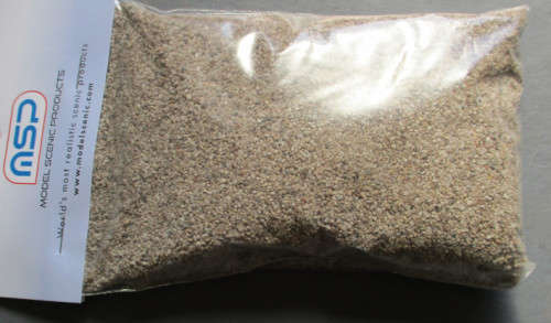MSP HO SCALE - BROWN BALLAST IN PKT