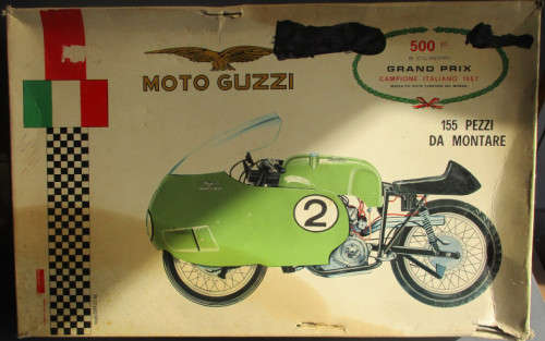 VINTAGE PROTAR MOTO GUZZI GP 500cc V8 1/9 SCALE KIT, SEE BELOW