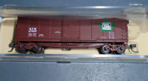 ATLAS N SCALE - GTW REBUILT BOX CAR - MINT BOXED