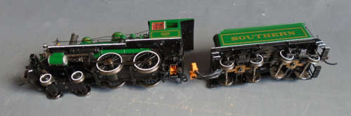BACHMANN SPECTRUM HO SCALE - BALDWIN MODERN 4-4-0 STEAM LOCO &TENDER W/DCC&SOUND, BOXED