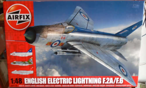 AIRFIX 1/48 SCALE - ENGLISH ELECTRIC LIGHTNING F.2A/F.6 - BOXED