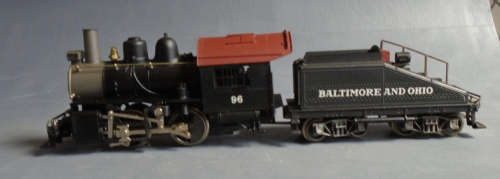 RIVAROSSI HO SCALE - 0-4-0 B&O STEAM LOCO & TENDER