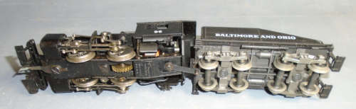 RIVAROSSI HO SCALE - 0-4-0 B&O STEAM LOCO & TENDER