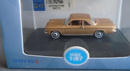 OXFORD HO/1/87 SCALE - 1963 CHEVROLET CORVAIR COUPE - NEW BOXED